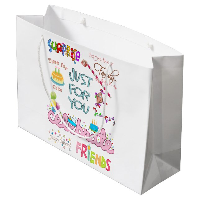 Grattis på födelsedagen Gift Bag (Baksidan Vinklad)