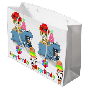 Grattis på födelsedagen Gift Bag Hippopotamus