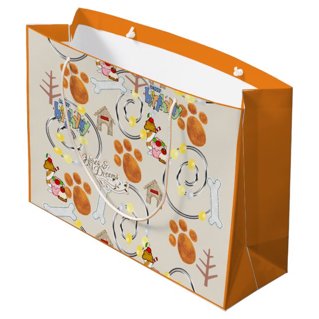 Grattis på födelsedagen Gift Bag Lets hämta en Hun (Baksidan Vinklad)