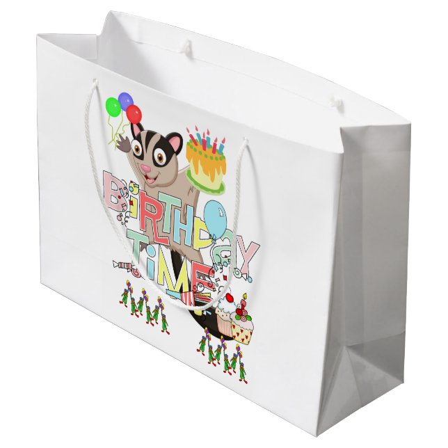 Grattis på födelsedagen Gift Bag Possum Cake (Baksidan Vinklad)