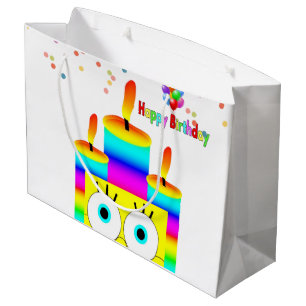 Grattis på födelsedagen Gift Bag Rand Candles