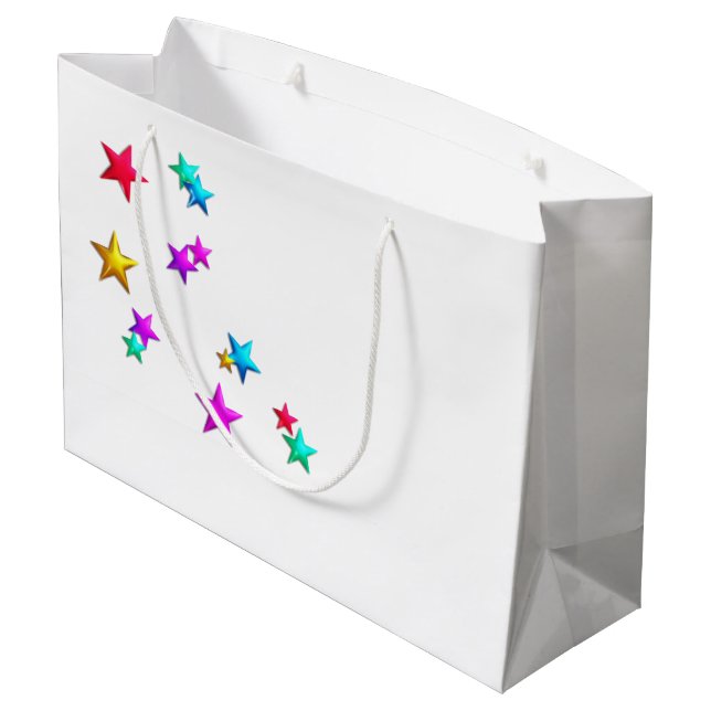 Grattis på födelsedagen Gift Bag Stars (Baksidan Vinklad)