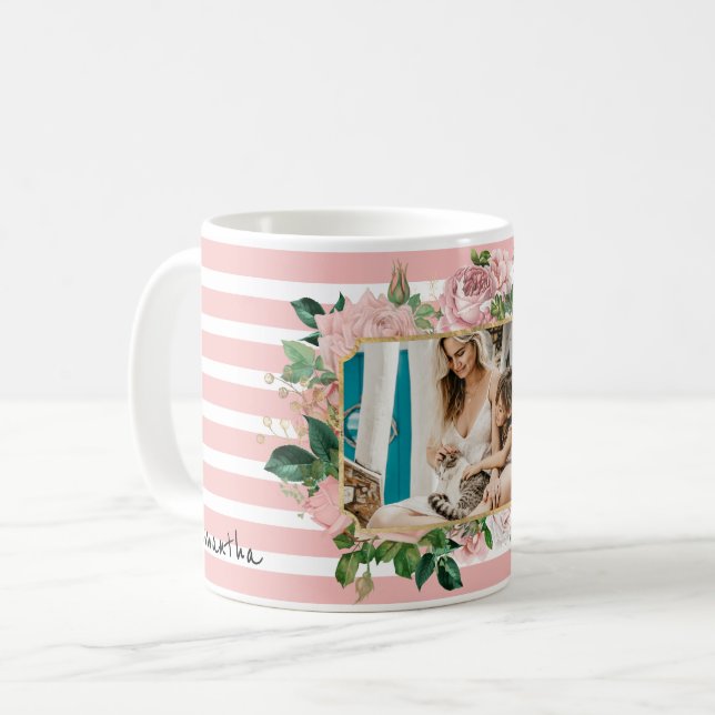 Grattis på födelsedagen Gift för henne - Photo Mug Kaffemugg (Framsida vänster)