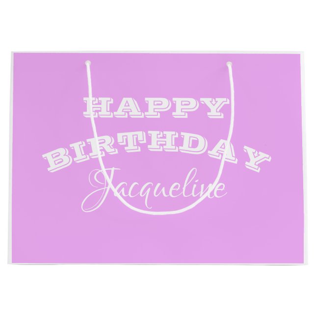 Grattis på födelsedagen Gift för hennes enkla skri (Framsidan)