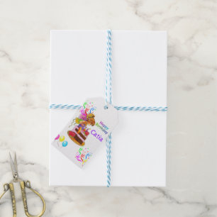 Grattis på födelsedagen Gift Märkres Presentetikett