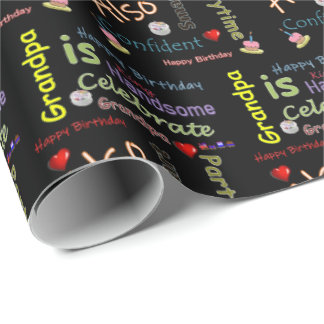 Grattis på födelsedagen Gift Wrapping Papper Grand Presentpapper