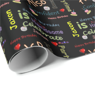 Grattis på födelsedagen Gift Wrapping Papper Jaxon Presentpapper