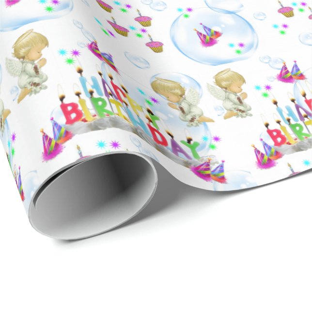Grattis på födelsedagen Gift Wrapping Papper Twin  Presentpapper (Rullad Hörn)