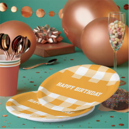 Grattis på födelsedagen gingham