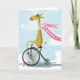 Grattis på födelsedagen Giraffe Kort