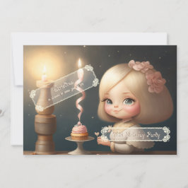 Grattis på födelsedagen Girl 01 Inbjudningar