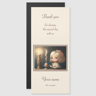 Grattis på födelsedagen Girl 01 Magnetisk Inbjudningskort