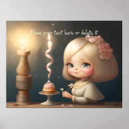 Grattis på födelsedagen Girl 01 Poster