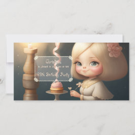 Grattis på födelsedagen Girl 01 Spara Datumet