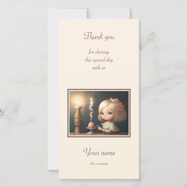 Grattis på födelsedagen Girl 01 Spara Datumet (Framsida)