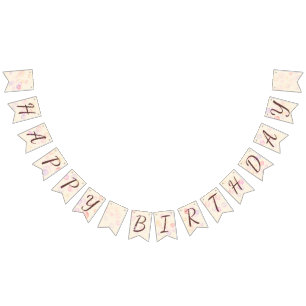 Grattis på födelsedagen Girl 01 Vimplar