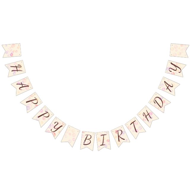 Grattis på födelsedagen Girl 01 Vimplar (Alla)