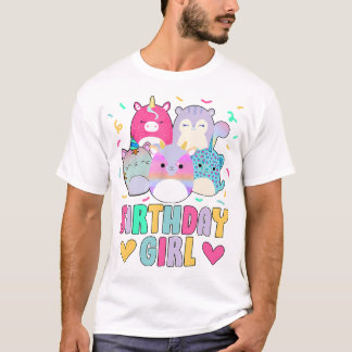 Grattis på födelsedagen Girl Squad Mallow Girls Ki T Shirt