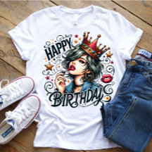 Grattis på födelsedagen girl T-Shirt