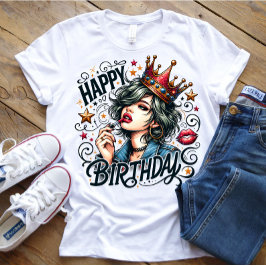 Grattis på födelsedagen girl T-Shirt