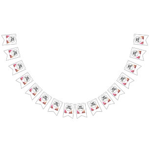 Grattis på födelsedagen Girlang Banner Vimplar