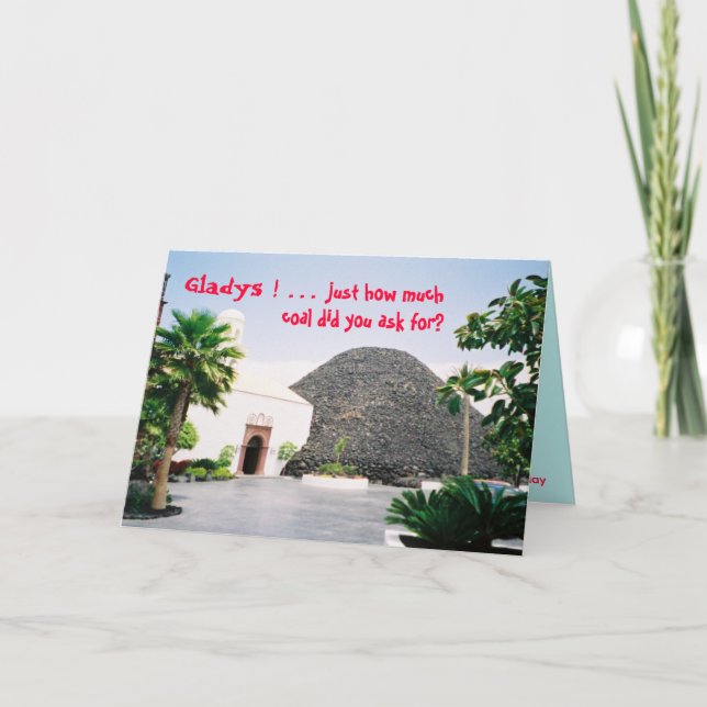 Grattis på födelsedagen - Gladys/kol Kort (Framsida)