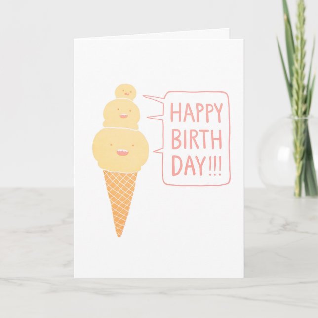 Grattis på födelsedagen Glass Letterpress-kort Kort (Framsida)