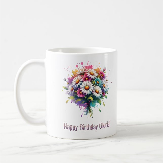 Grattis på födelsedagen Gloria Kaffemugg (Vänster)
