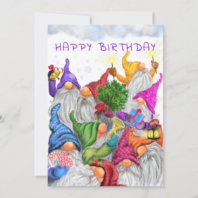 Grattis på födelsedagen - Gnomes Birthday Celebrat (Framsida)