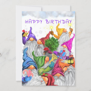 Grattis på födelsedagen - Gnomes Birthday Celebrat