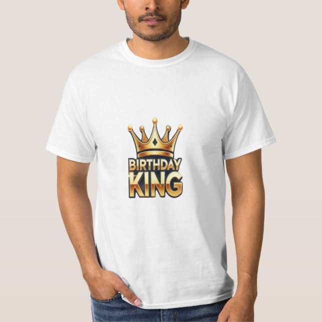 Grattis på födelsedagen Golden Krona: Royalets föd T Shirt (Framsida)