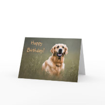 Grattis på födelsedagen Golden Retriever