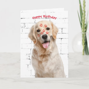 Grattis på födelsedagen Golden Retriever Kort
