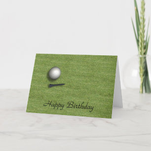 Grattis på födelsedagen Golf Boll-kort Kort