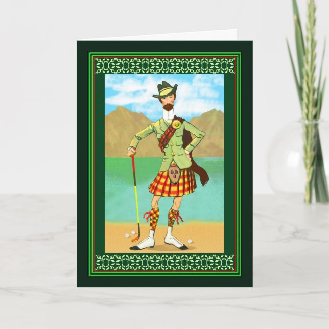 Grattis på födelsedagen Golf Kort (Framsida)