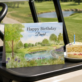 Grattis på födelsedagen Golfbana med Hägringsperso Kort