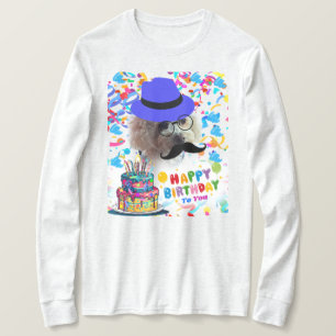 Grattis på födelsedagen gör en önskad Pudel T-Shir T Shirt