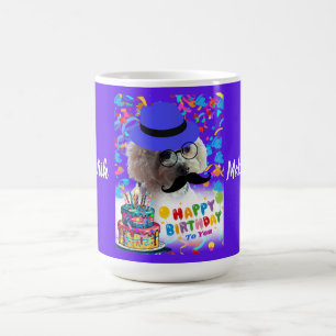 Grattis på födelsedagen gör Pudel-kaffe till Mugg