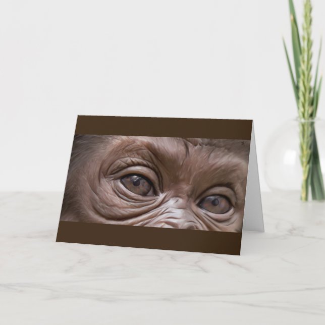 Grattis på födelsedagen Gorilla Kort (Framsida)