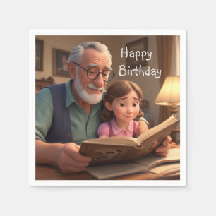 Grattis på födelsedagen Grampa Pappersservett