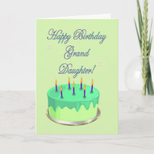 Grattis på födelsedagen Grand DDotter Birthday tår Kort