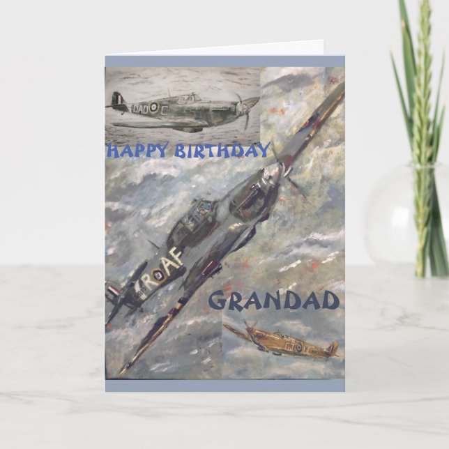 Grattis på födelsedagen Grandad Hälsning Card Kort (Framsida)