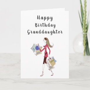 GRATTIS PÅ FÖDELSEDAGEN ***GRANDDAUGHTER*** KORT