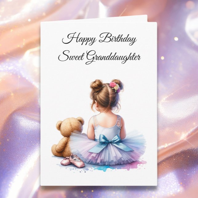 Grattis på födelsedagen Granddotter | Ballerina oc Kort (Skapare uppladdad)