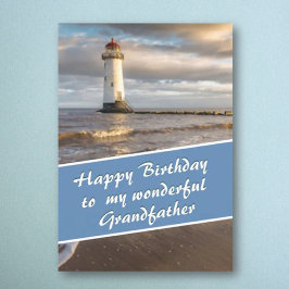 Grattis på födelsedagen Grandfather Greeting Card Kort