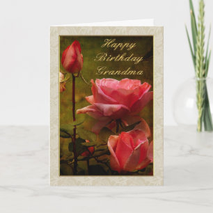 Grattis på födelsedagen Grandma Greeting Card Kort