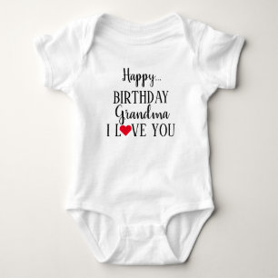 grattis på födelsedagen Grandma I Kärlek You Ba T Shirt