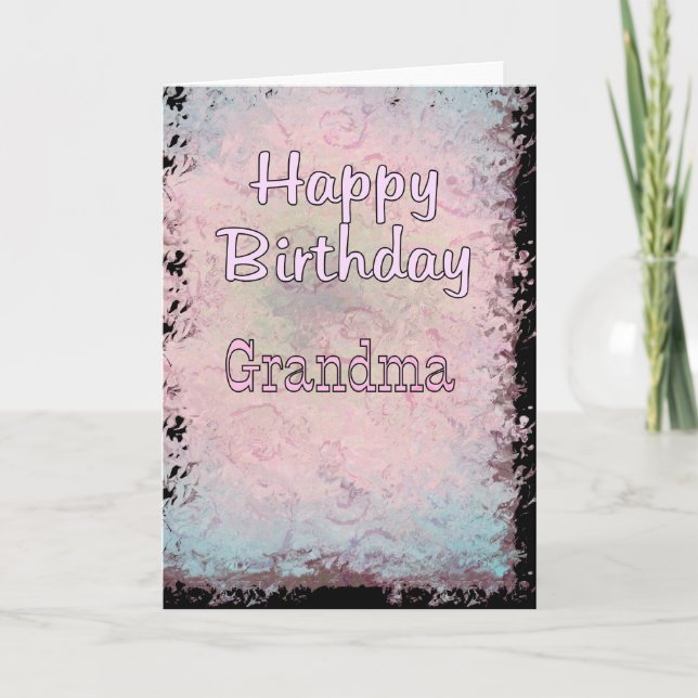 Grattis på födelsedagen Grandma Kort (Framsida)