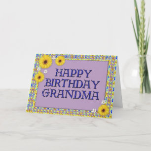 grattis på födelsedagen Grandma Kort