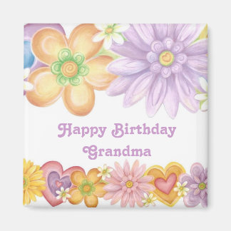 Grattis på födelsedagen Grandma Magnet